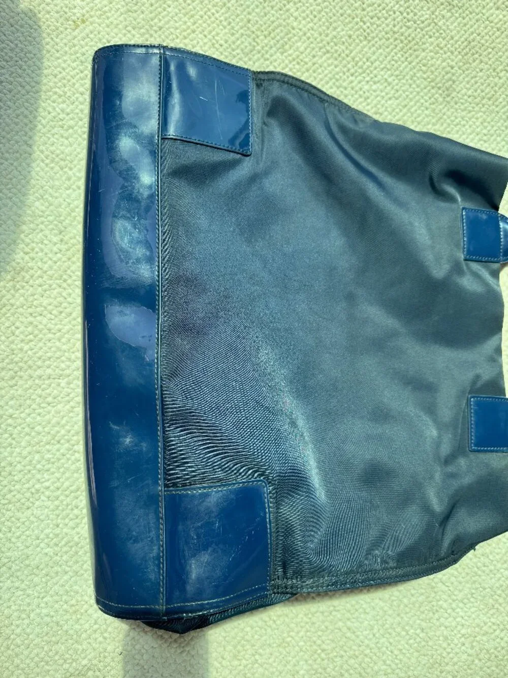 Tory Burch Ella Large Nylon Tote French Navy Work Travel Bag